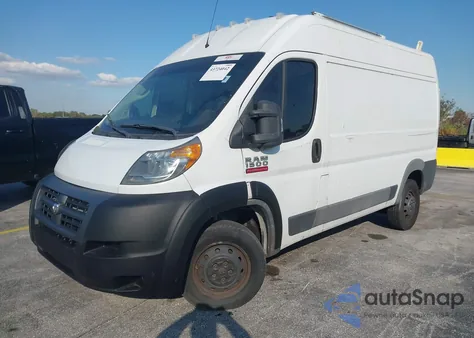 2018 Ram Promaster 1500 High Roof 136 Wb from USA, damaged, VIN 3C6TRVBG6JE110822